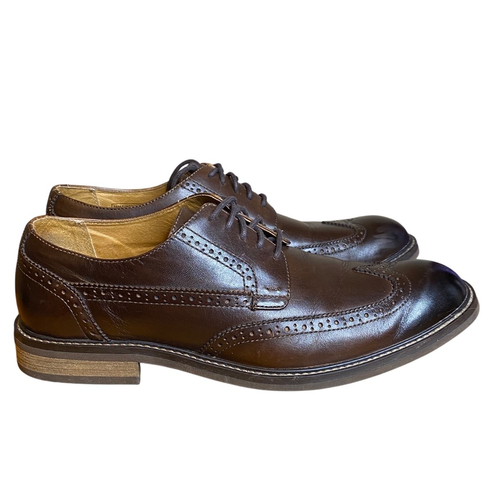 Vionic Men's Bowery Bruno Oxford Wingtip  Leather Dress Shoes Men’s SZ 10.5